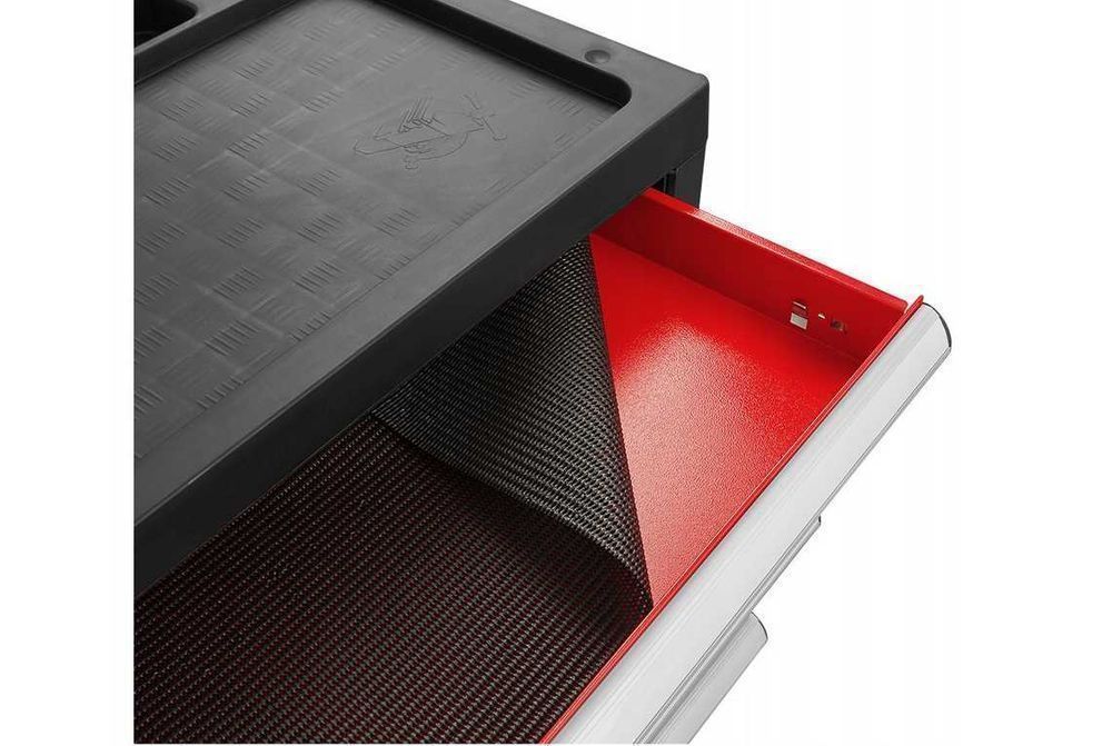 Warsztatowa SZAFKA Wózek dla Mechaników Szuflady Czerwono-czarna Nowa