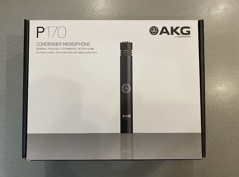 Mikrofon AKG P170 pojemnosciowy instrumentalny + kabel
