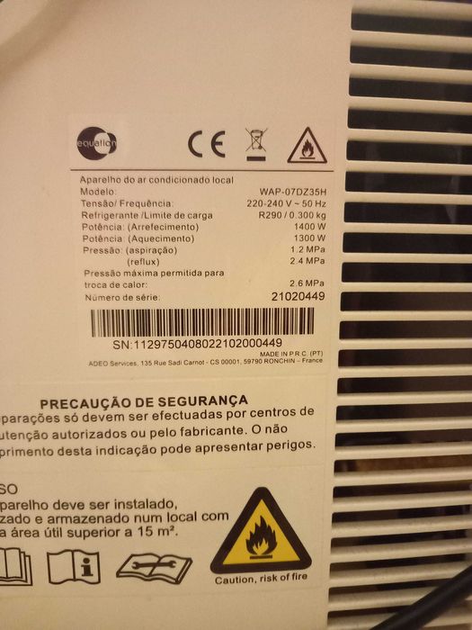 Ar condicionado portátil