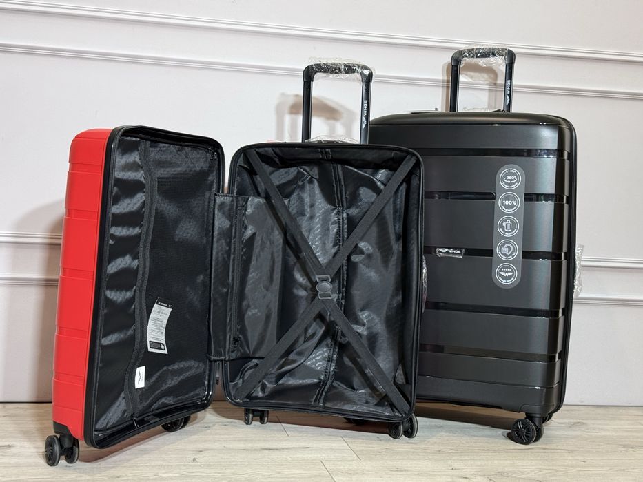 Чемодан чемоданы валіза сумка Wings HWF 01 100% поліпропілен ПОЛЬША!!!