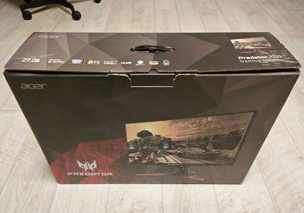 Игровой Монитор Acer Predator XB271HUbmiprz 27" IPS QHD 165 Hz G-Sync