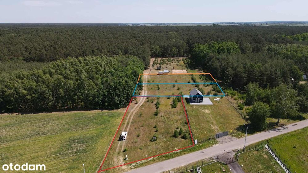 *** B A J K A *** a nie działka! 3x 1000m2 - Ziewanice