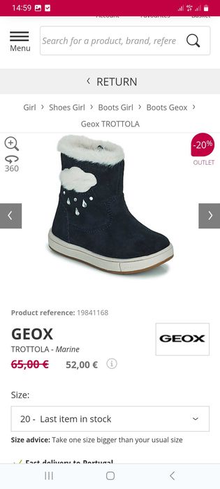Botins GEOX Menina Novos