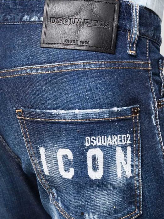Dsquared2 spodnie jeansowe Blue 'Cool Guy' jeans niebieskie size 52