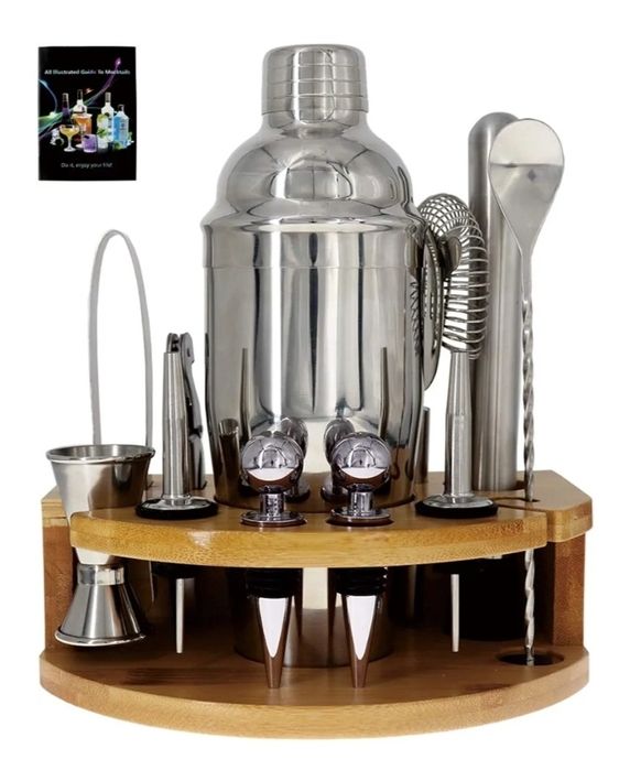 Коктейльний Набір від Whiskey Stones на 11 практичних предметів