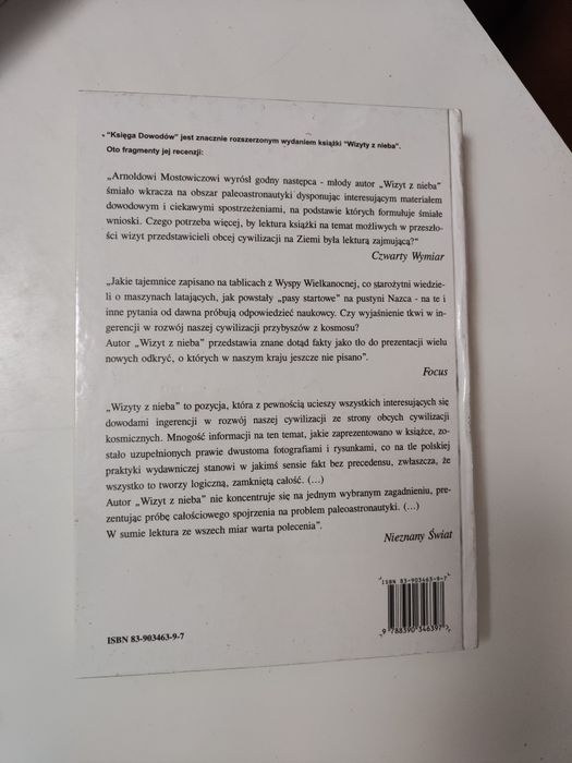 Księga dowodów Wizyty z nieba - Igor Witkowski "x