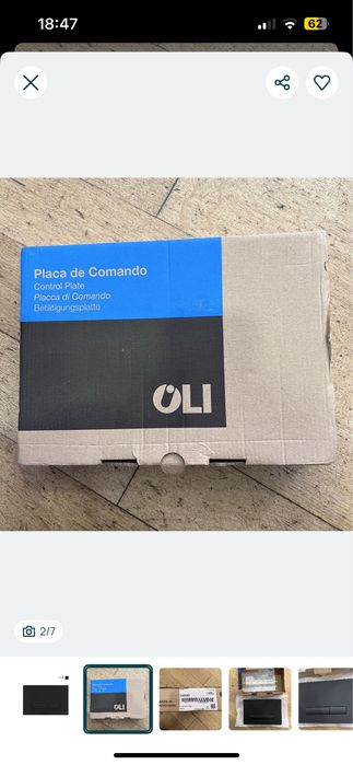 Placa de comando autoclismo GLAM OLI 139187 - NOVO