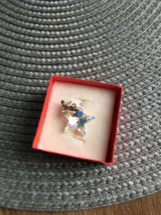 Zawieszka do bransoletki Swarovski + srebro CENA do NEGOCJACJI