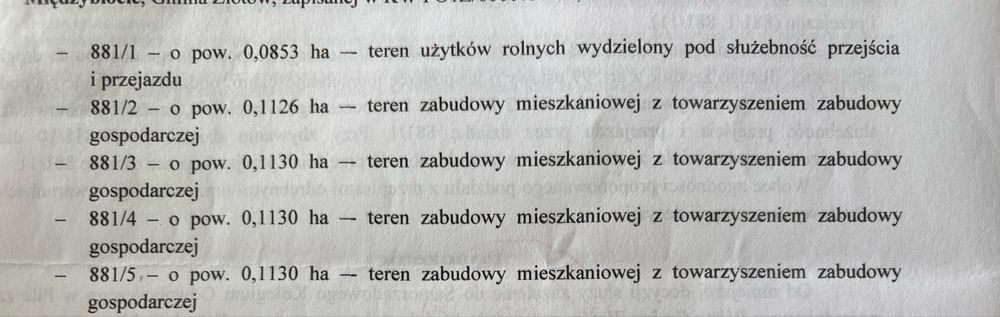 Sprzedam działki budowalne