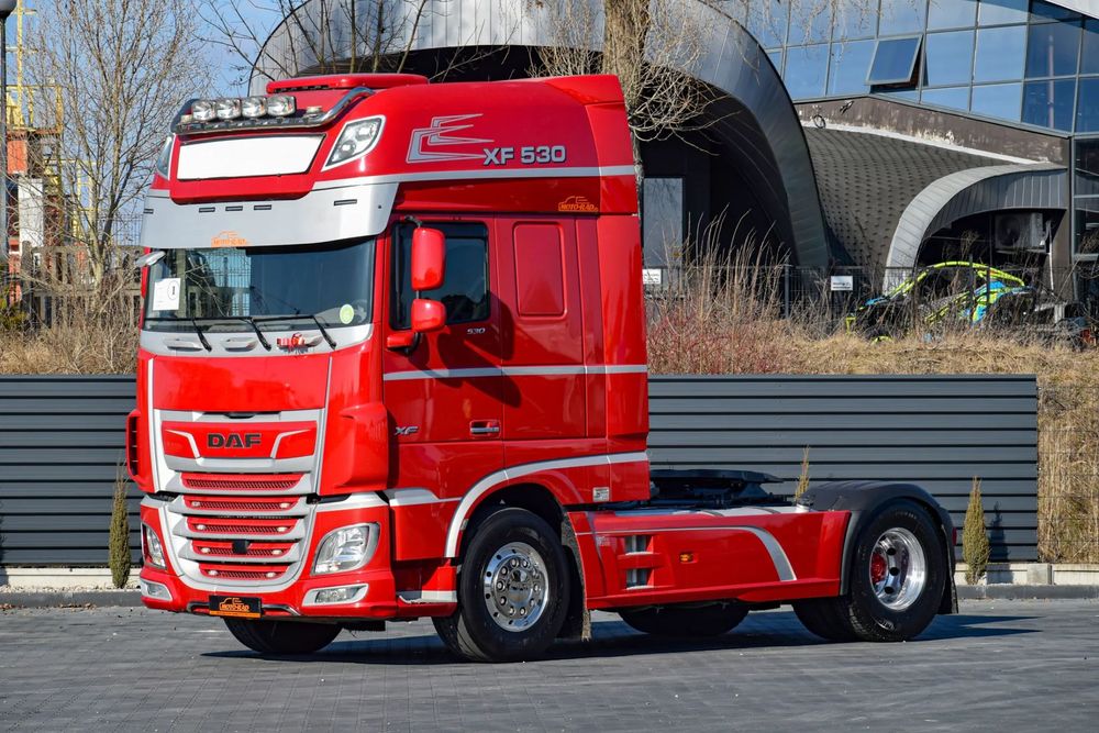 DAF XF530 / SUPER SPACE CAB / HYDRAULIKA / RETARDER / KLIMATYZACJA POSTOJOWA / ACC / NAWIGACJA / KLIMA / LEDY / FULL SPILERY / FULL OPCJA / WERSJA PREMIUM / SERWISOWANY / SPROWADZONY  / Tanie Szybkie Finansowanie Zgoda od Zaraz