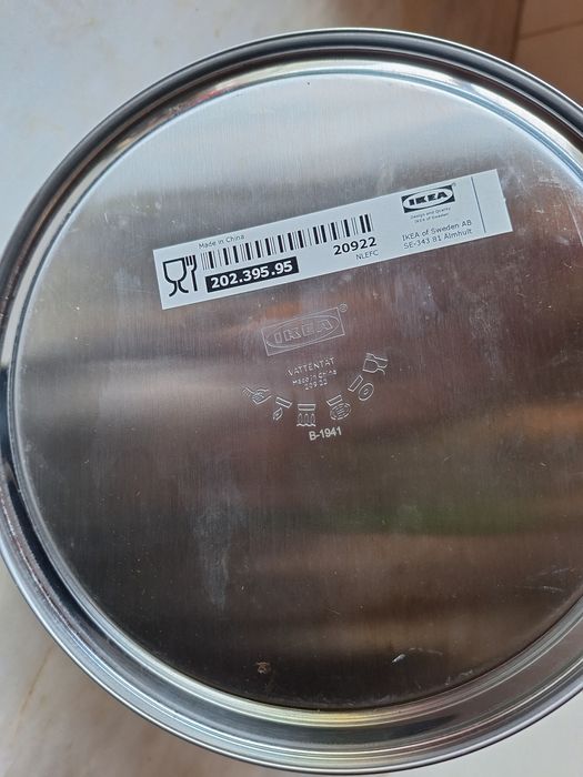 Bule de aço inoxidável da Ikea.