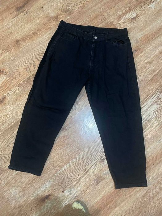 Czarne jeansy plus size 44 2xl mom fit