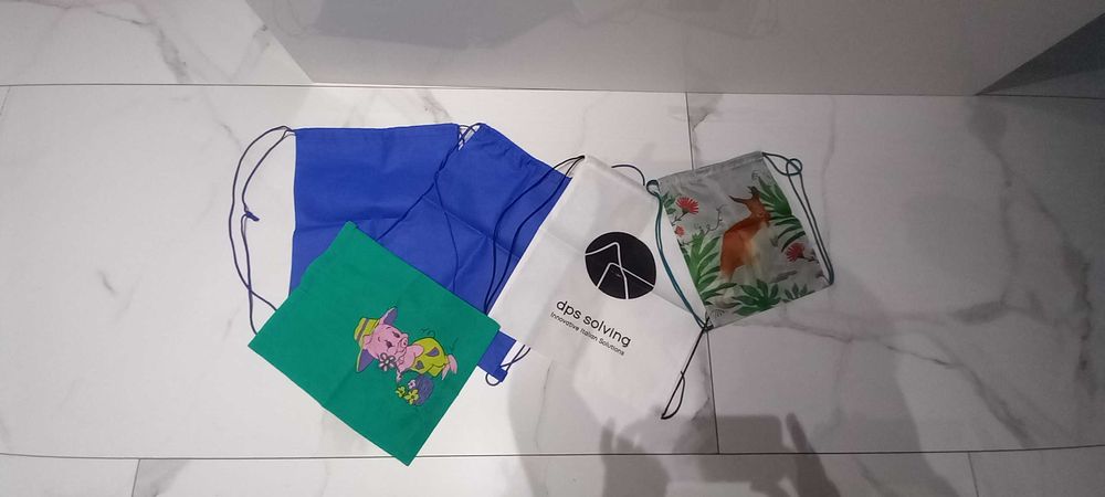 Worki  miękkie  na plecy różne