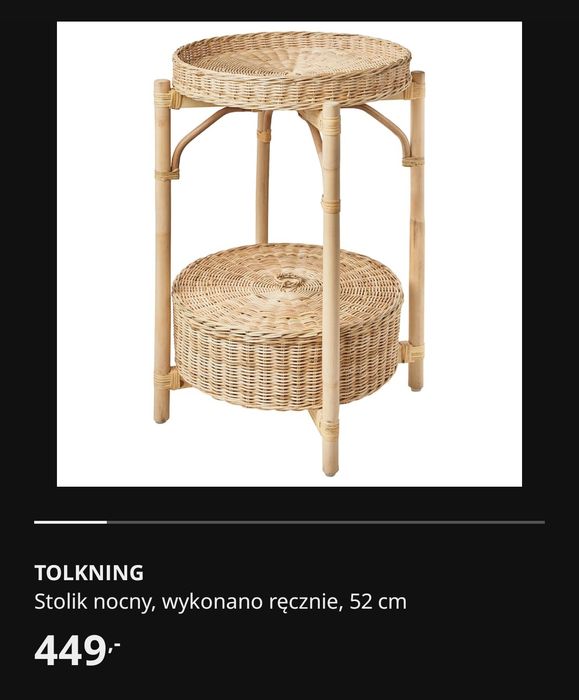 Stolik nocny IKEA TOLKNING