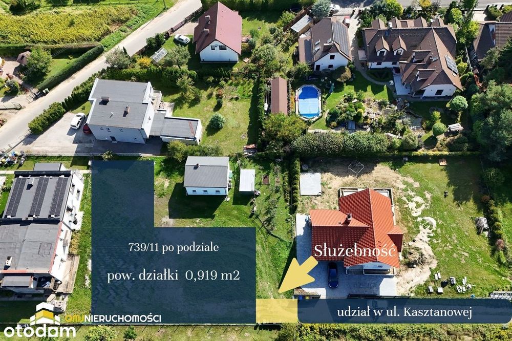 Kamieniec Wrocławski/Działka budowlana/919m2/MPZP