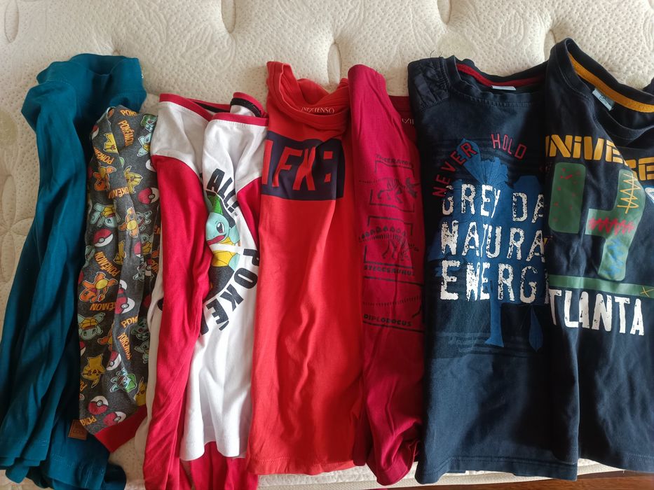 T-shirt 8 anos com oferta todas 3€