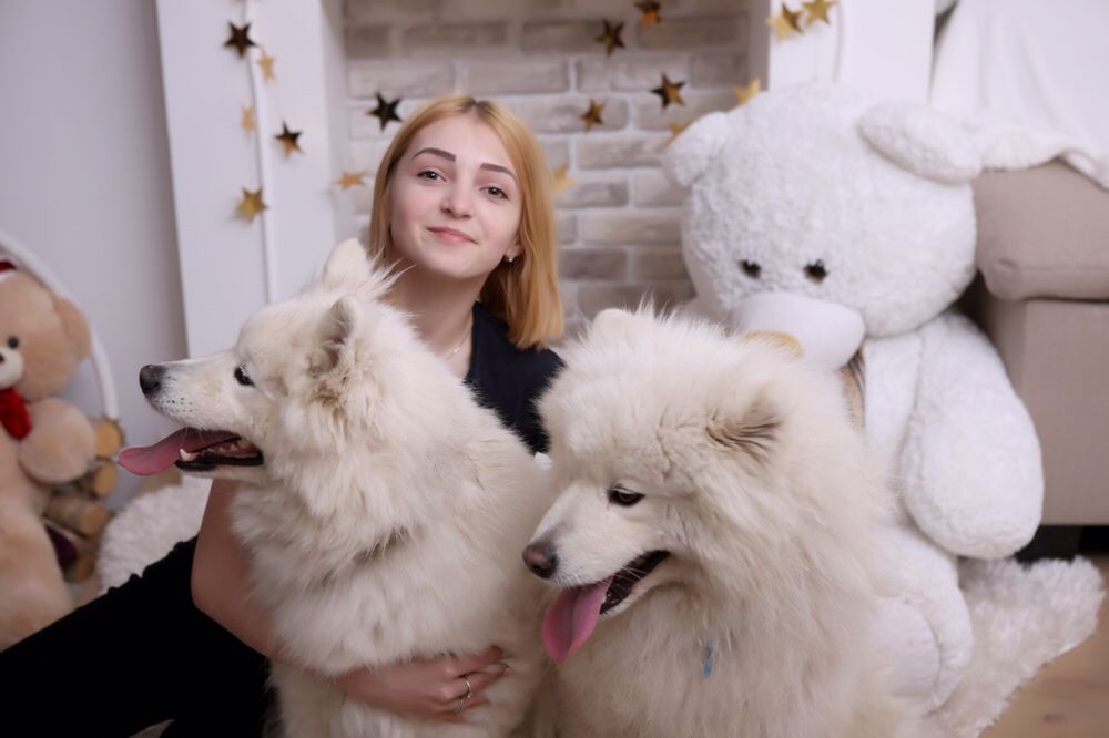 Самоед Вязка с самоедом