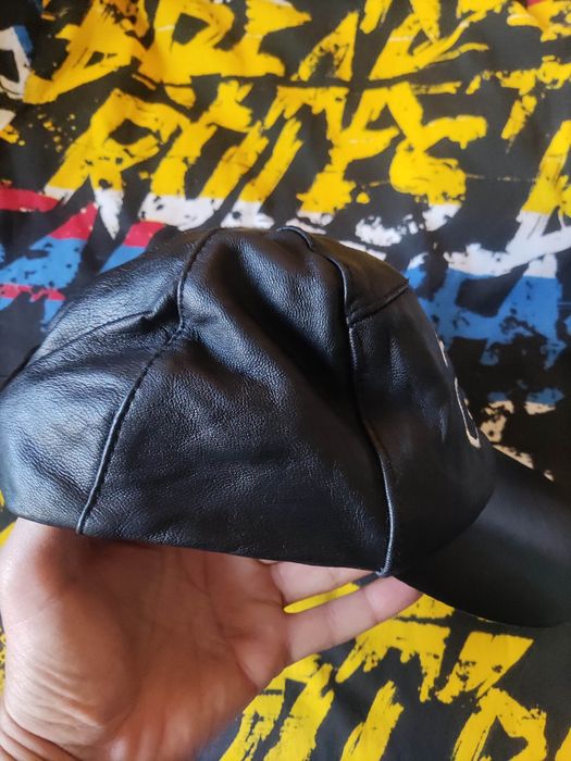 Czapka z daszkiem bejsbolówka skórzana Audi