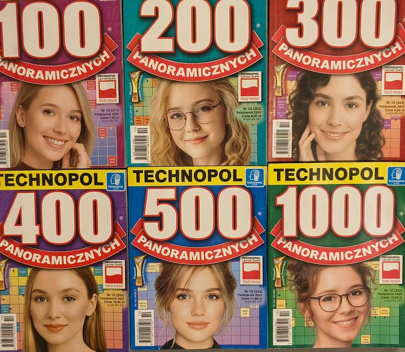 Krzyżówki Panoramiczne Zestaw 2500 - Październik 2025 - Technopol