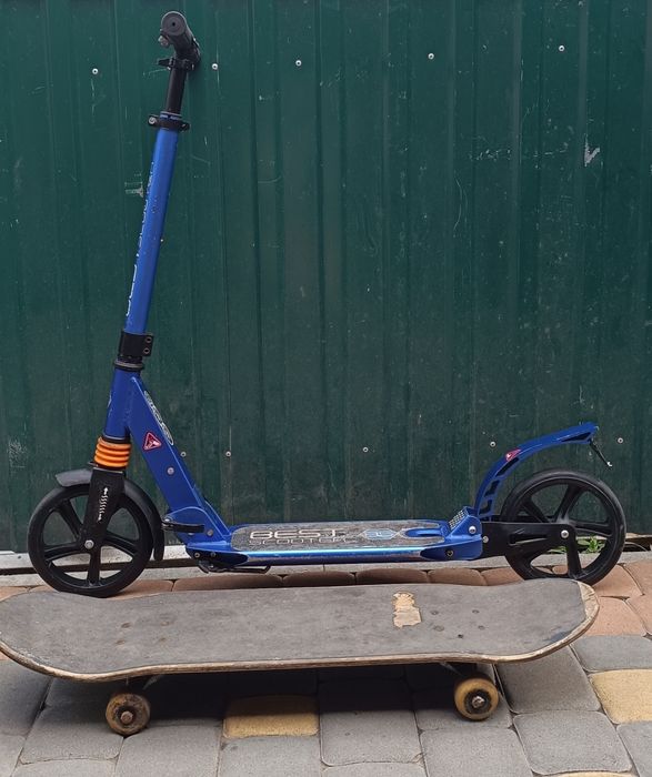 Самокати(скейт та пеніборд у подарунок до кожного)