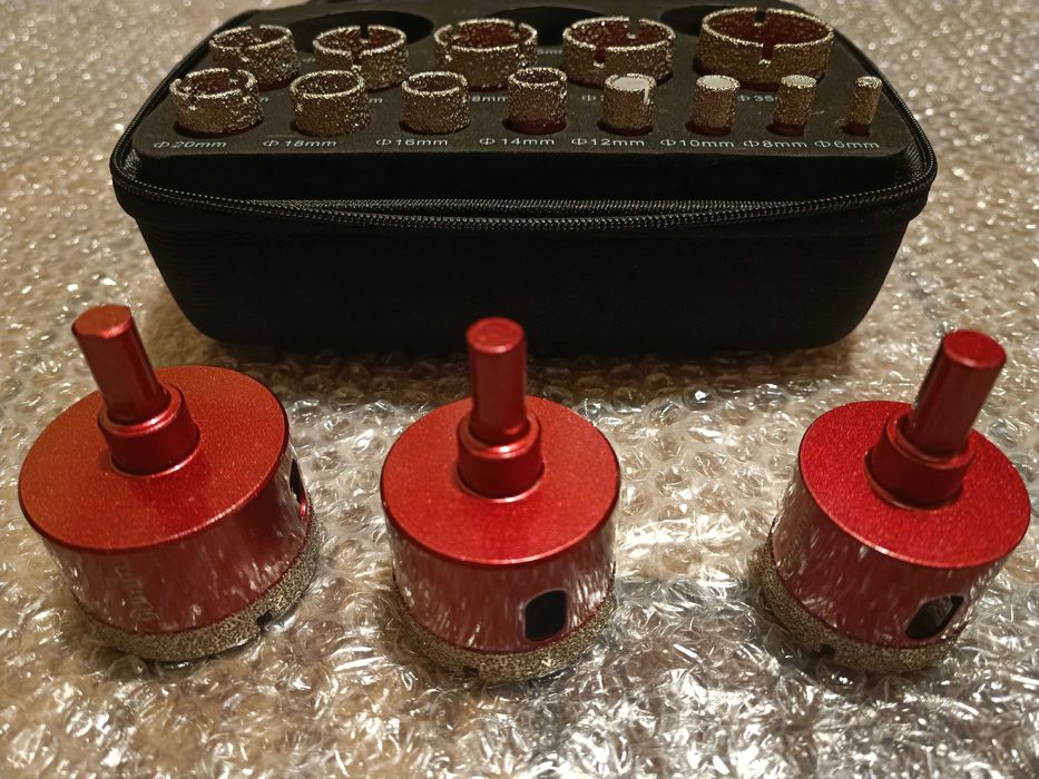 Набір з 16 шт. алмазних свердел 6-50 мм для керамограніту (плитки)