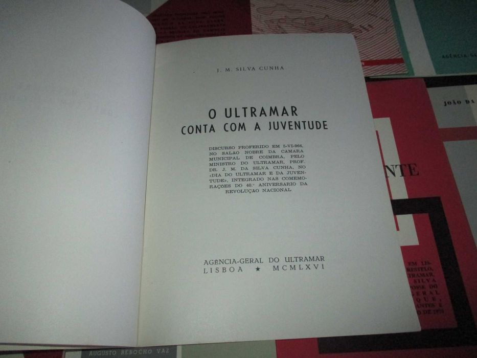Discursos Silva Cunha Costa Freitas Valy Agência-Geral do Ultramar