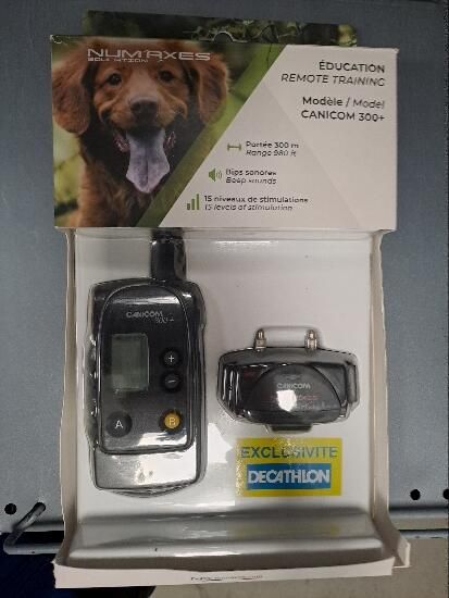 Coleira + Telecomando de Adestramento para Cão Canicom 300 (Conjunto)
