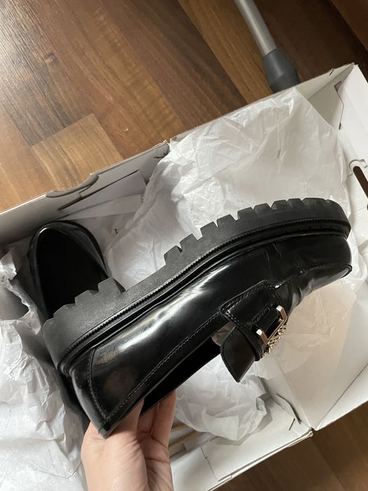 Lofery buty damskie ALDO – czarne, lakierowane