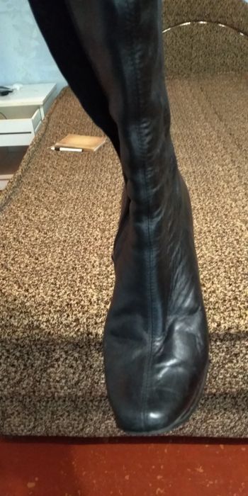 Сапоги женские кожаные