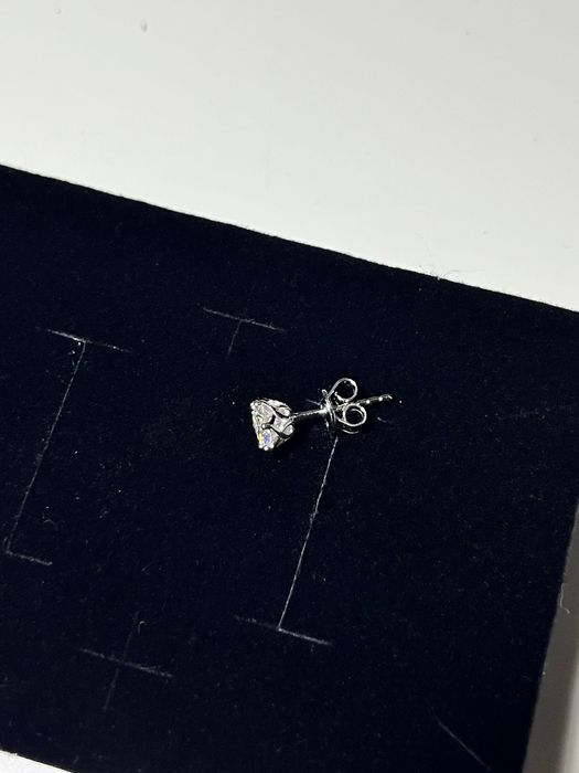 Kolczyki z kamieniem moissanitu 0,5ct