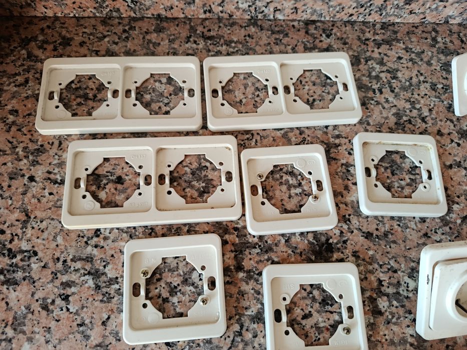 Tomadas espelhos interruptores