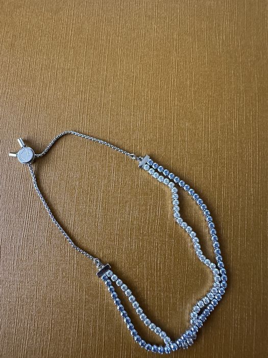 Браслет Swarovski Matrix Double — оригінал, сріблястий