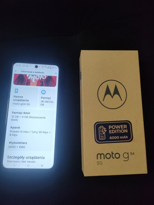 Motorola Moto g54 5g 12 GB ram. Power edition