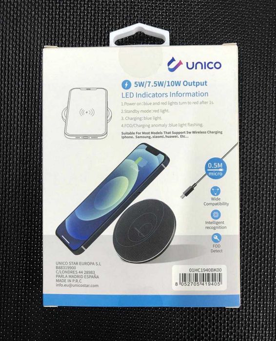 Carregador wireless - Carregador sem fios para telemóvel /Smartphone