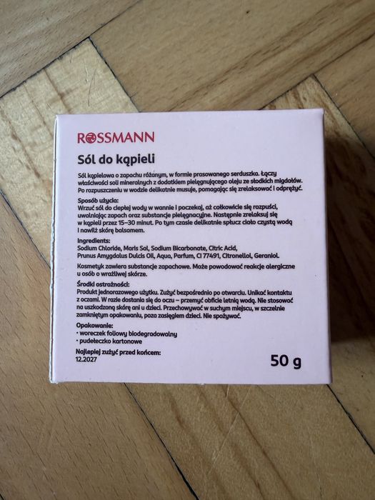 Sól do kąpieli w kształcie serca