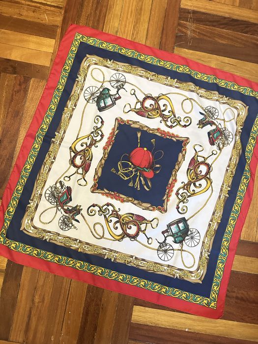 Платок накидка шарф шарфик под шелк большой стильный трендовый яркий