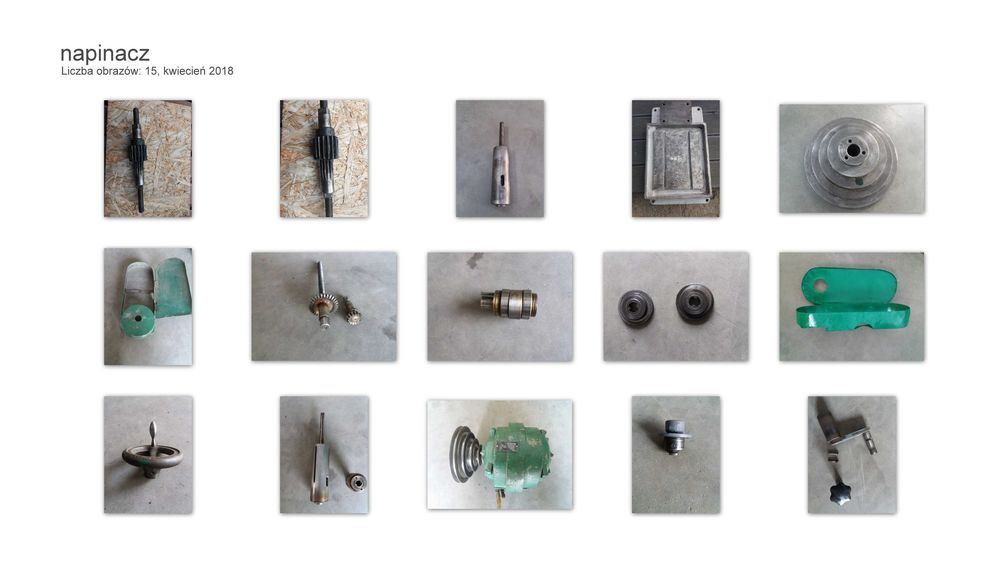 Wiertarka ws15 przekładnia wrzeciono klin silnik zabierak osłona kółko