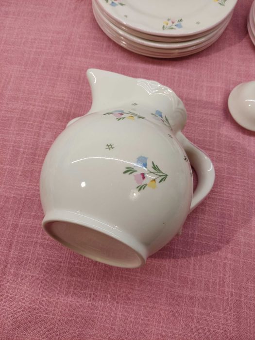 Serwis kawowy porcelanowy dla 6 osób Schramberger Majolika