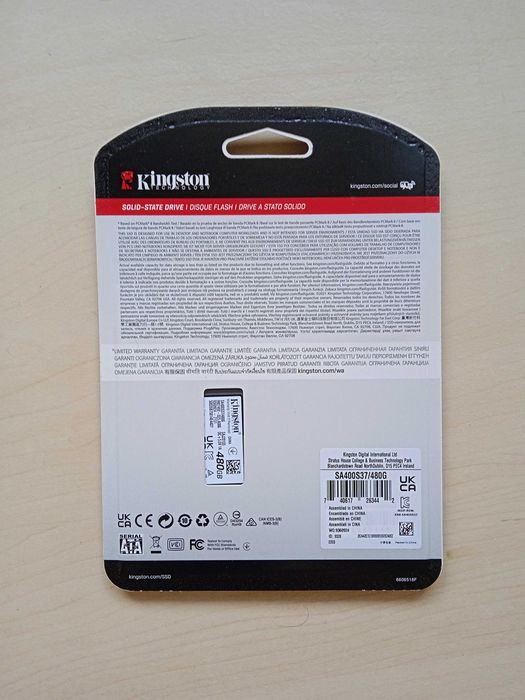 Discos SSD Kingston 240GB / 480GB / 960GB (Novos/Embalados)