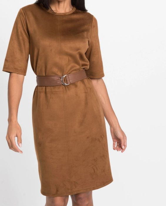 Nowa sukienka zamszowa 48/50