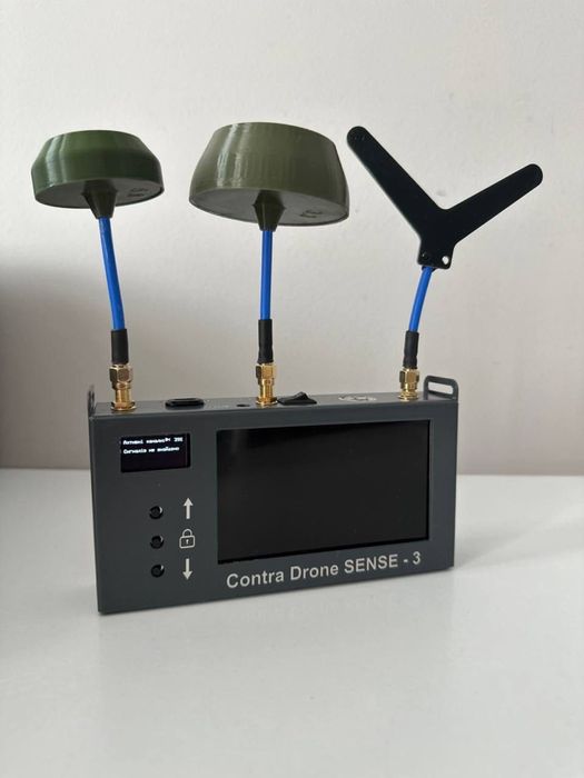 Детектор дронів FPV БПЛА CONTRA-DRONE SENSE-3 1.2/3.3/5.8 ГГц перехоплювач відео сканер відеосигналу. Детектори дронів для роботи з фпв бпла
