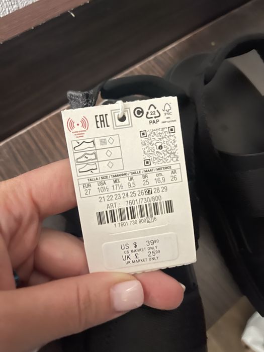 Босоніжки дитячі zara