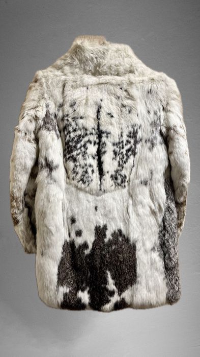 Futro z królika białe