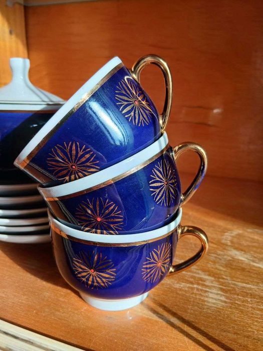 Продам чайний сервіз ДОВБИШ кобальт 1972 рік