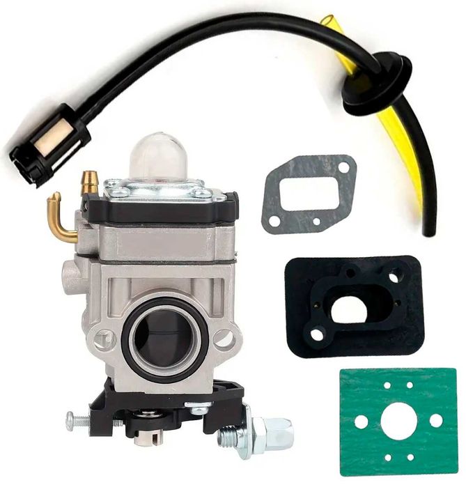 Карбюратор бензокоси + прокладки + перехідник + бензошланг