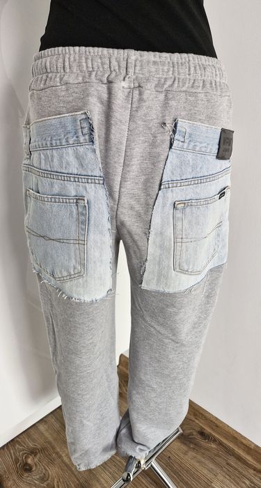 Modne dresowe spodnie jeans L