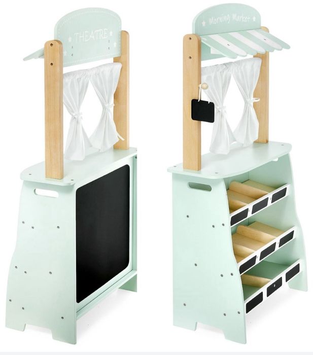 drewniany sklep Dla dzieci stragan i teatr Zabawka Drewniana