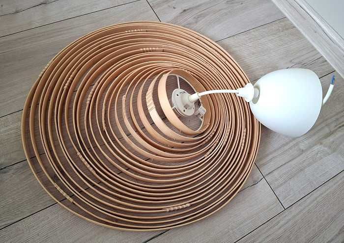 Klosz Ilsbo IKEA plus oprawka bambus naturalny