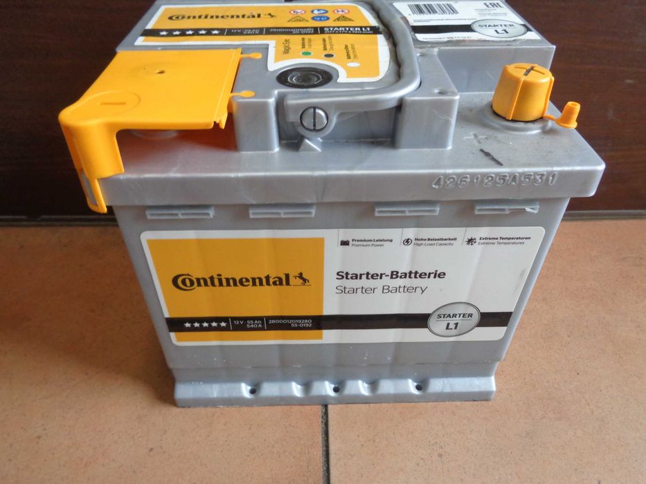 Akumulator Samochodowy CONTINENTAL 12V 55Ah 540A - NOWY - ANDAR