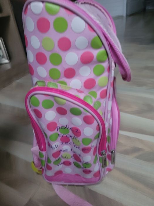 Tornister dla dziewczynki+worek,plecak szkolny różowy Endo